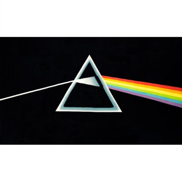 Pink Floyd 3D Dark Side Of The Moon Tapestry ~100% Cotton ~30” x 45” ~Brand New! - Picture 1 of 2